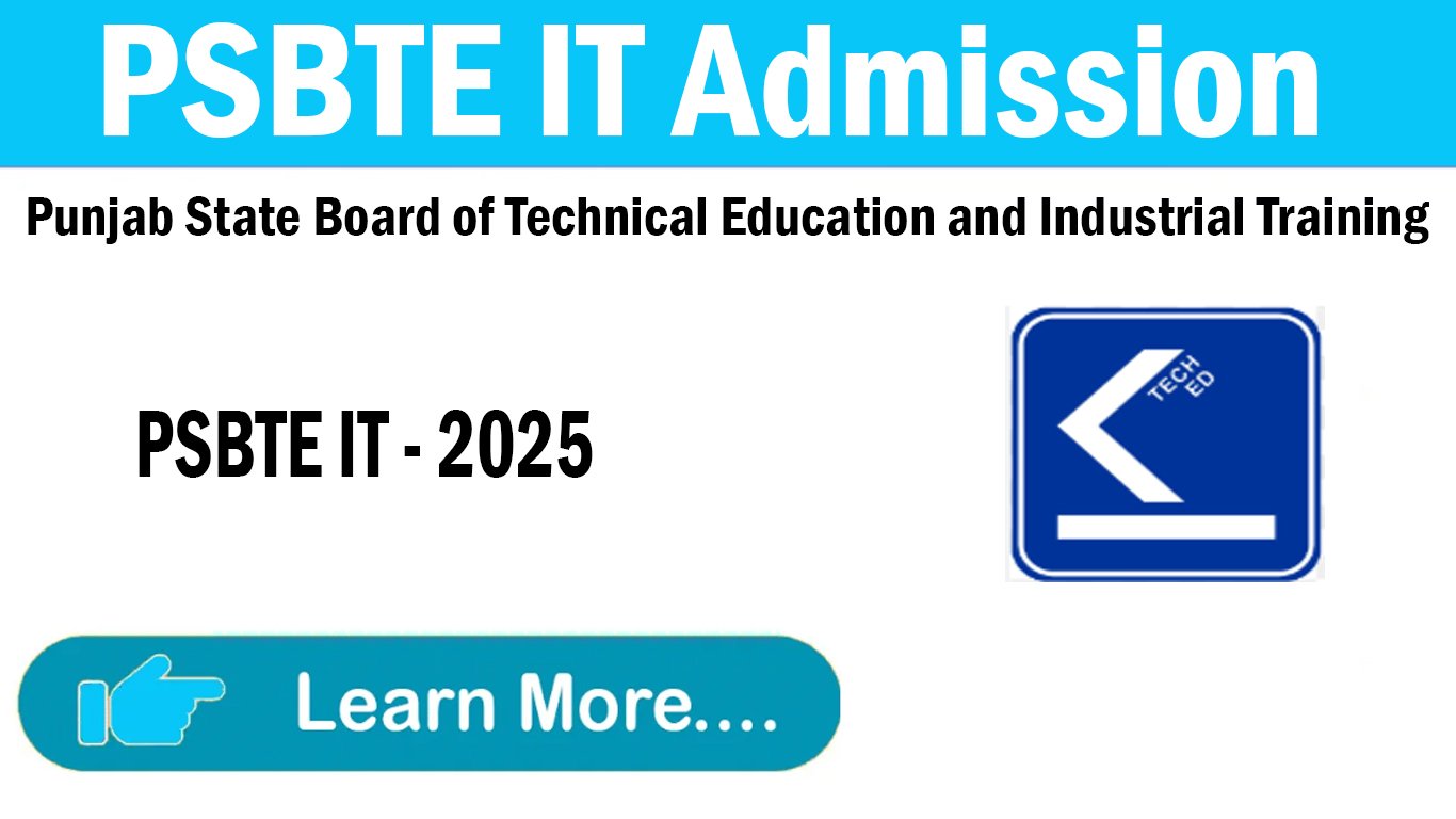 PSBTE IT for Polytechnic - Punjab State Board of Technical Education and Industrial Training