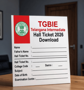 TGBIE Telangana Intermediate Hall Ticket 2026 Download TGBIE Telangana Intermediate Hall Ticket 2026 Download