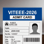 VITEEE Entrance Exam Admit Card 2026