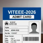 VITEEE Entrance Exam Admit Card 2026