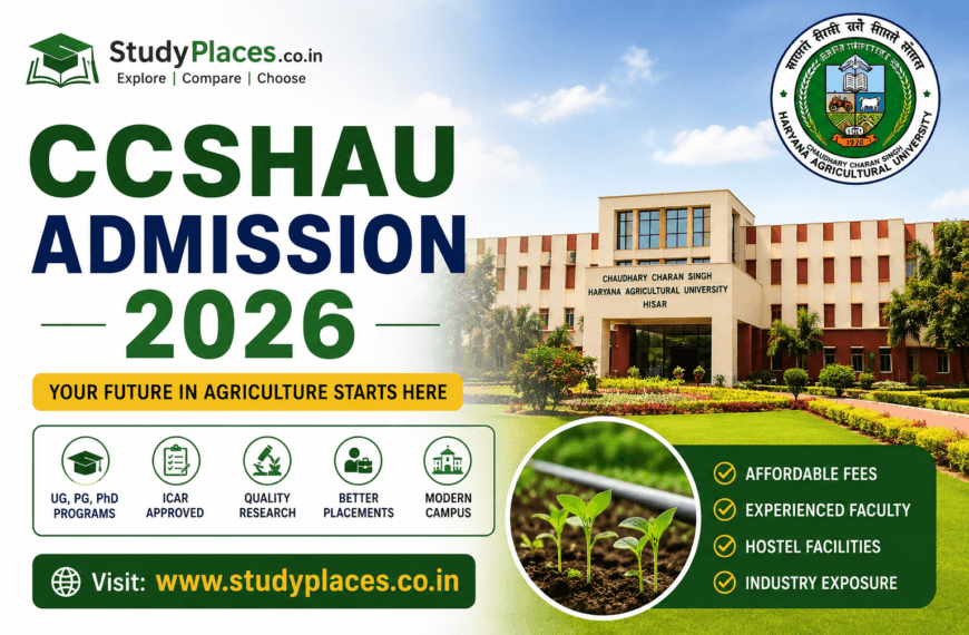CCSHAU Admission 2026