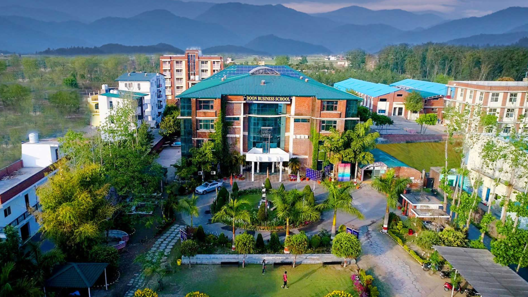 DBS Global University Dehradun 15-acre lush green campus with modern architecture