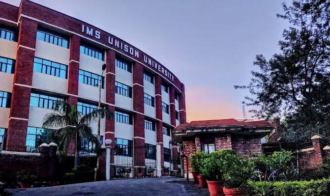 IMS Unison University (IUU) Dehradun hilltop campus building at Makkawala Greens